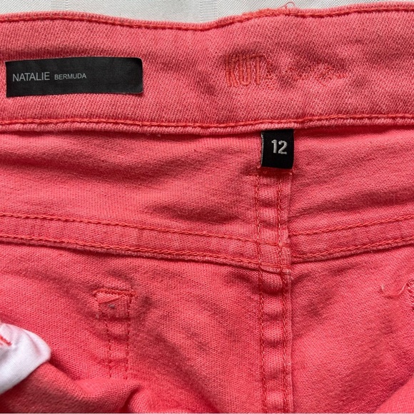 Kut From The Kloth Pink ‘Natalie’ Denim Bermuda Shorts - Picture 11 of 15